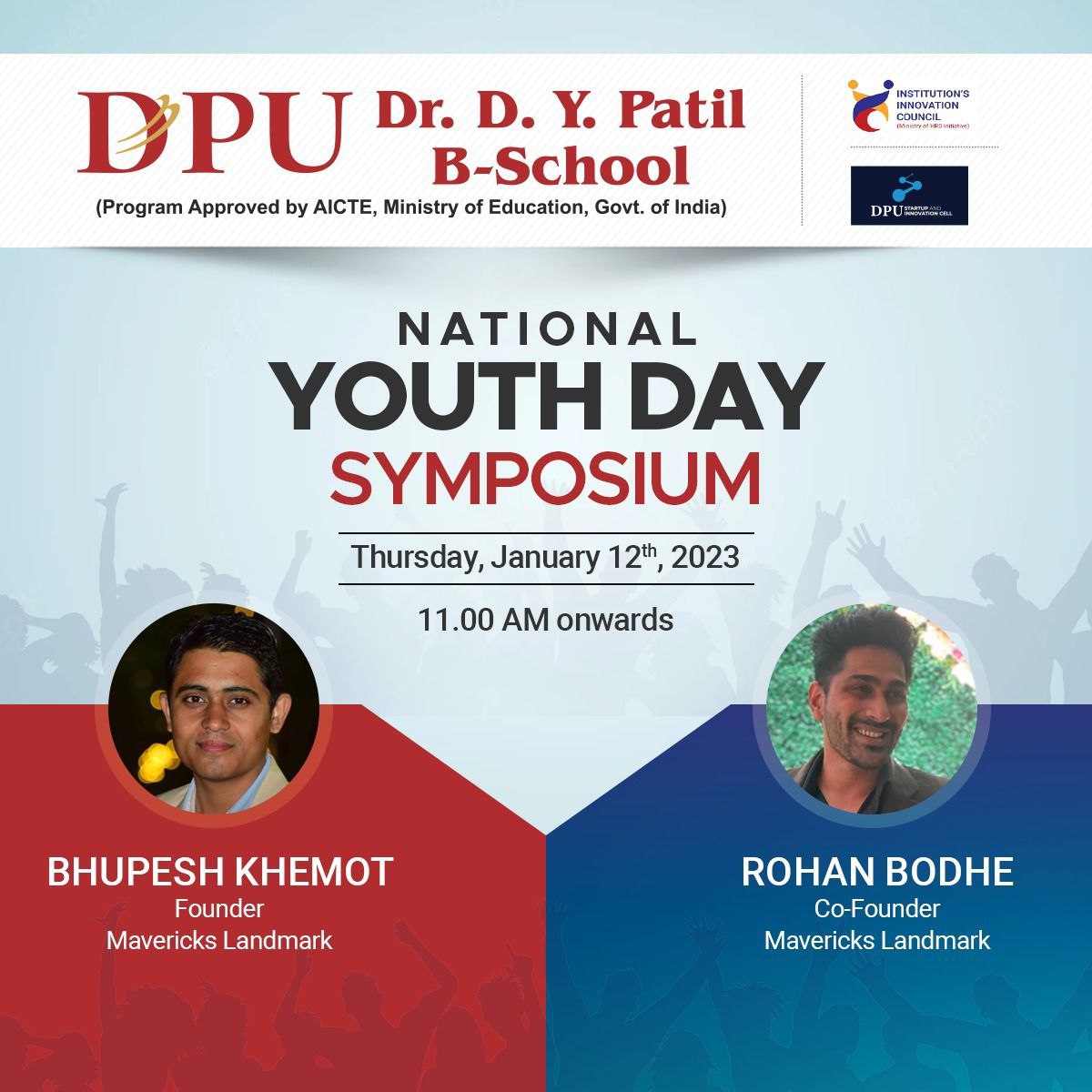 a poster for a youth day event
