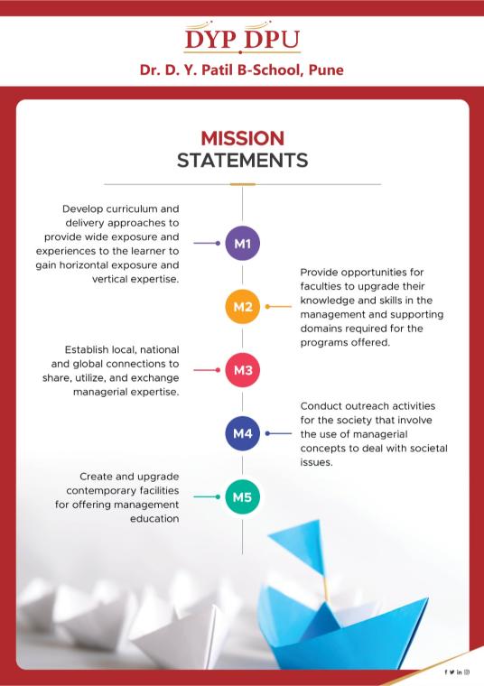 Dr. D. Y. Patil B-School's mission